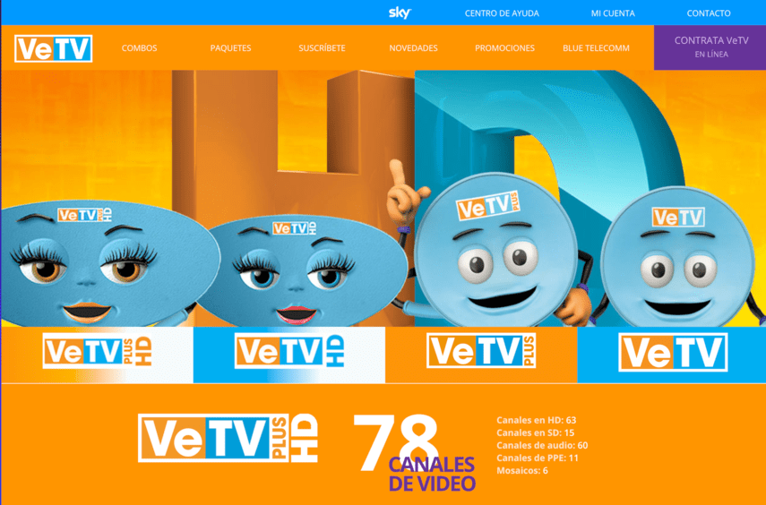 Cuáles son los paquetes de VeTV HD
