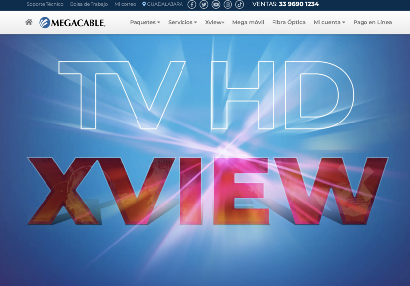 Contrata Xview de Megacable en línea