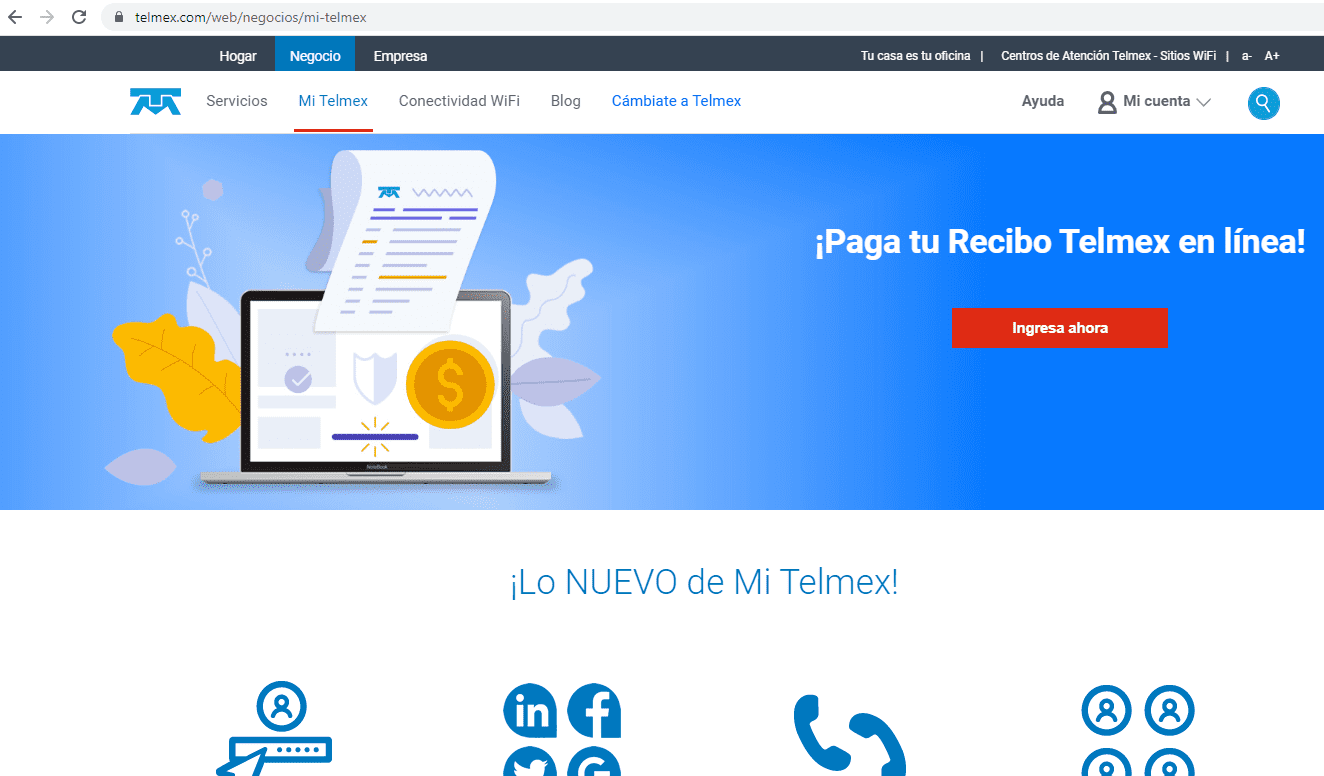 Aprende a pagar Telmex en línea