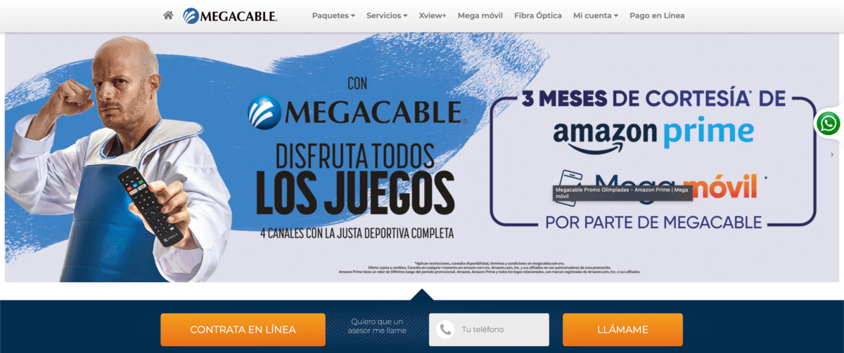 Paga Megacable en la web de Megacable