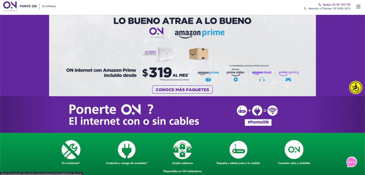 Paquetes de Dish Internet Amazon