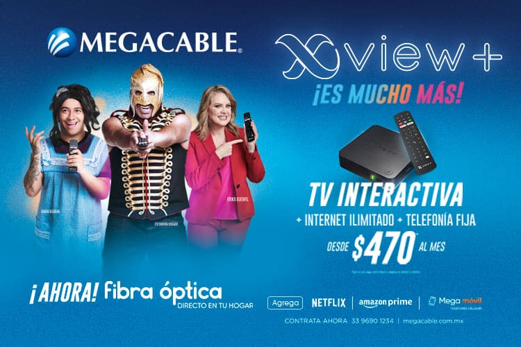 Megacable con Internet y TV interactiva