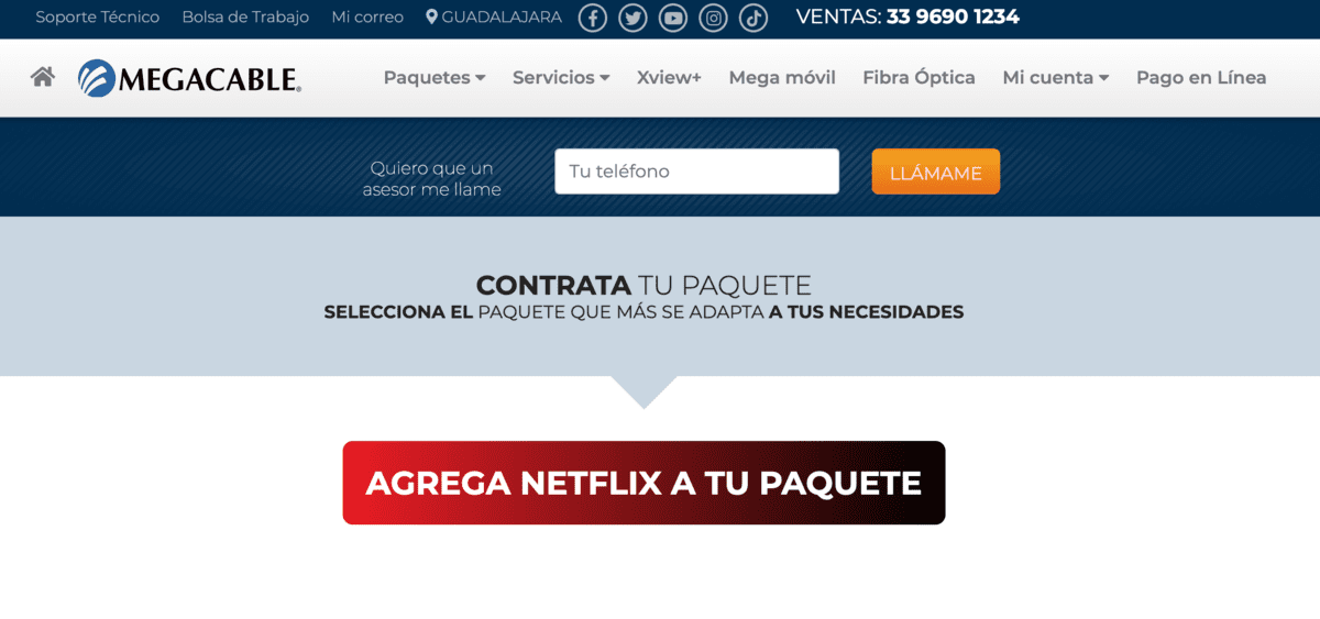 Mi Megacable activar Netflix
