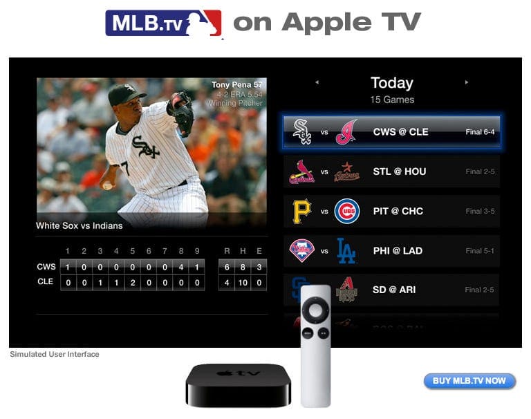 MLB TV en dispositivos de streaming